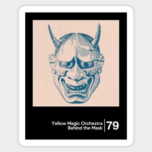 Yellow Magic Orchestra - Behind The Mask / Minimal Style Graphic Artwork Design Sticker